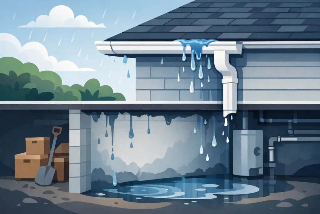 Can Gutters Cause Basement Leaks? Yes