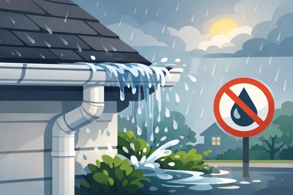 How to Stop Gutter Water Overflow