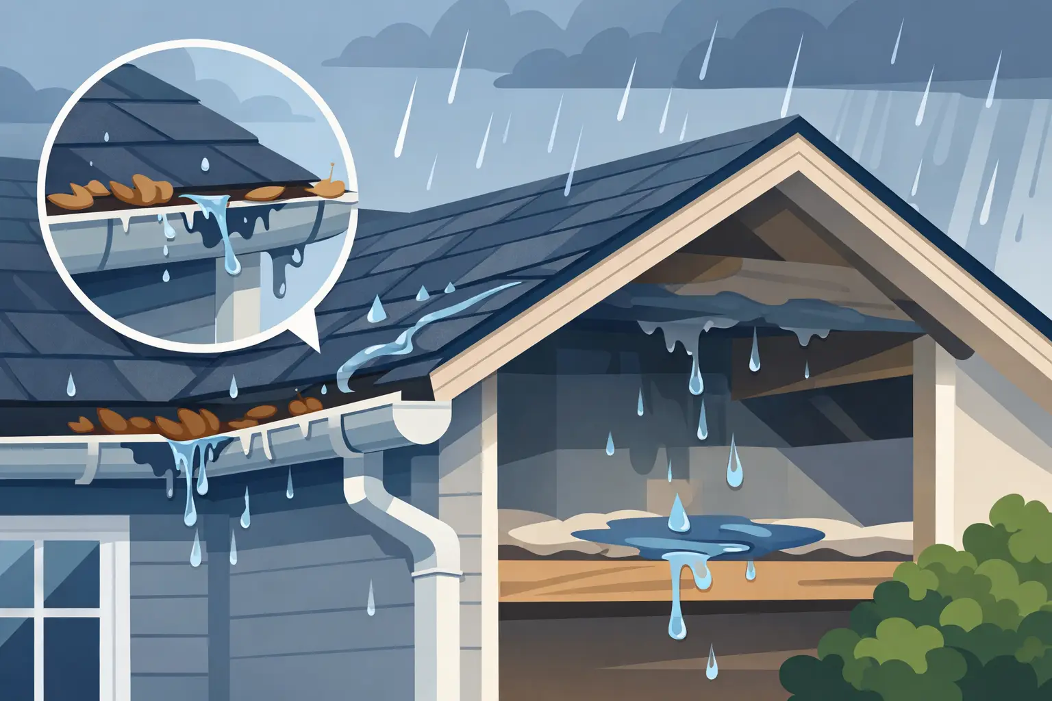 Can Bad Gutters Cause Roof Leaks?