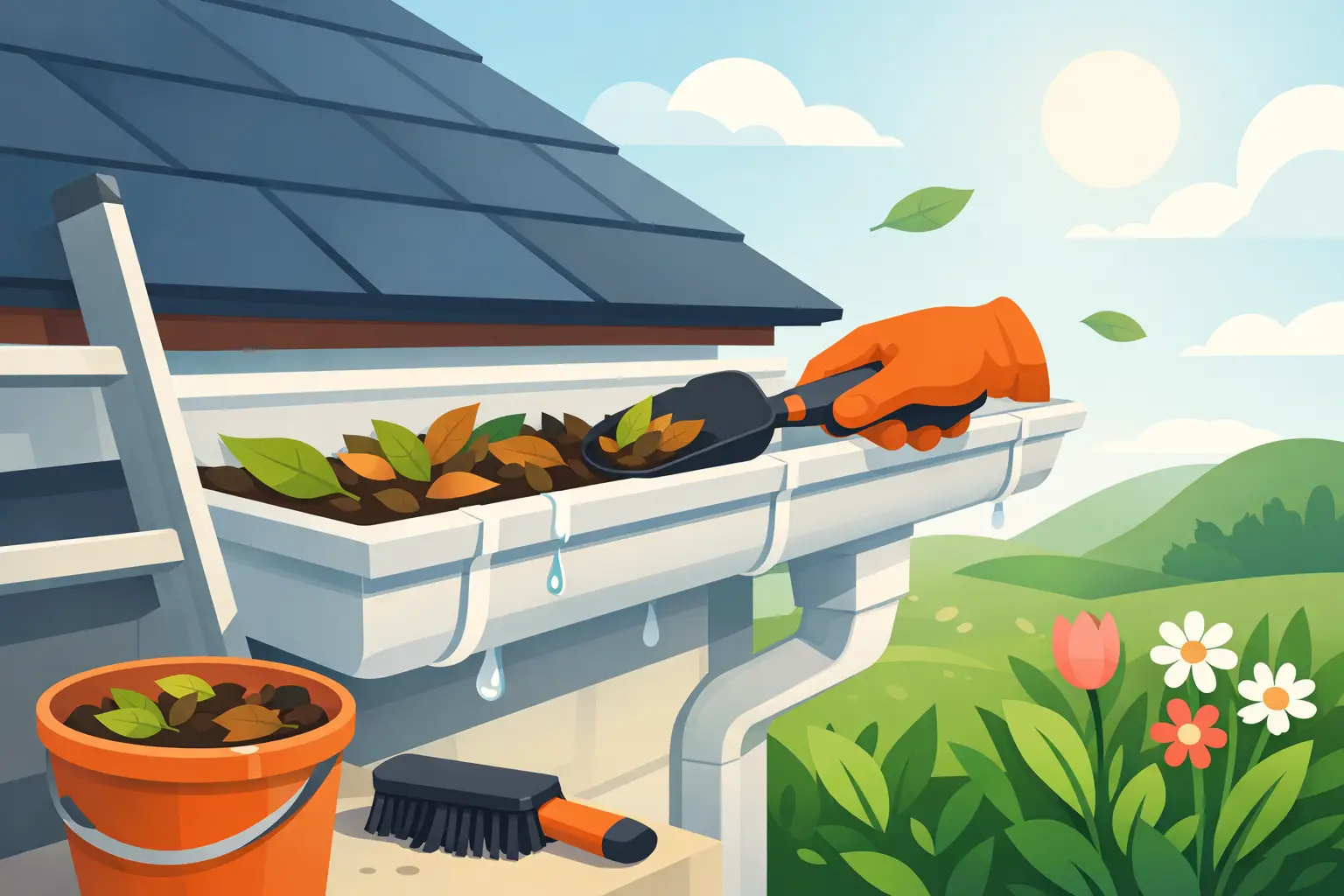 How to Prepare Gutters for Spring