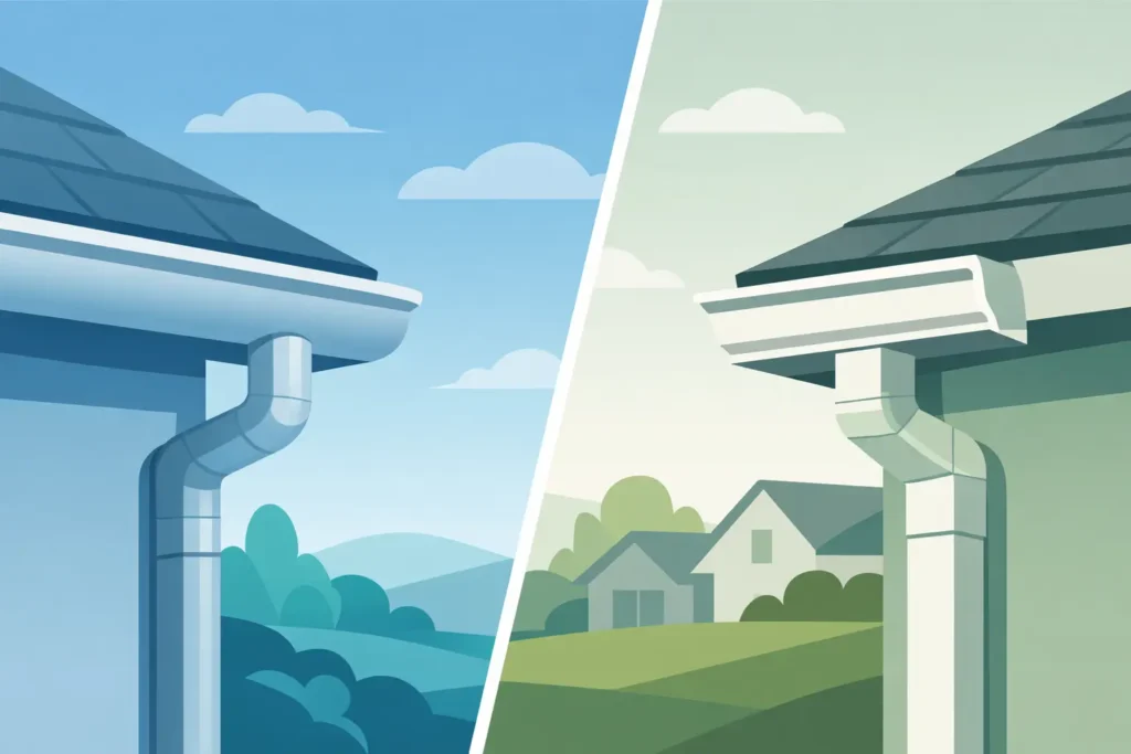Seamless Gutters vs K Style: What to Choose