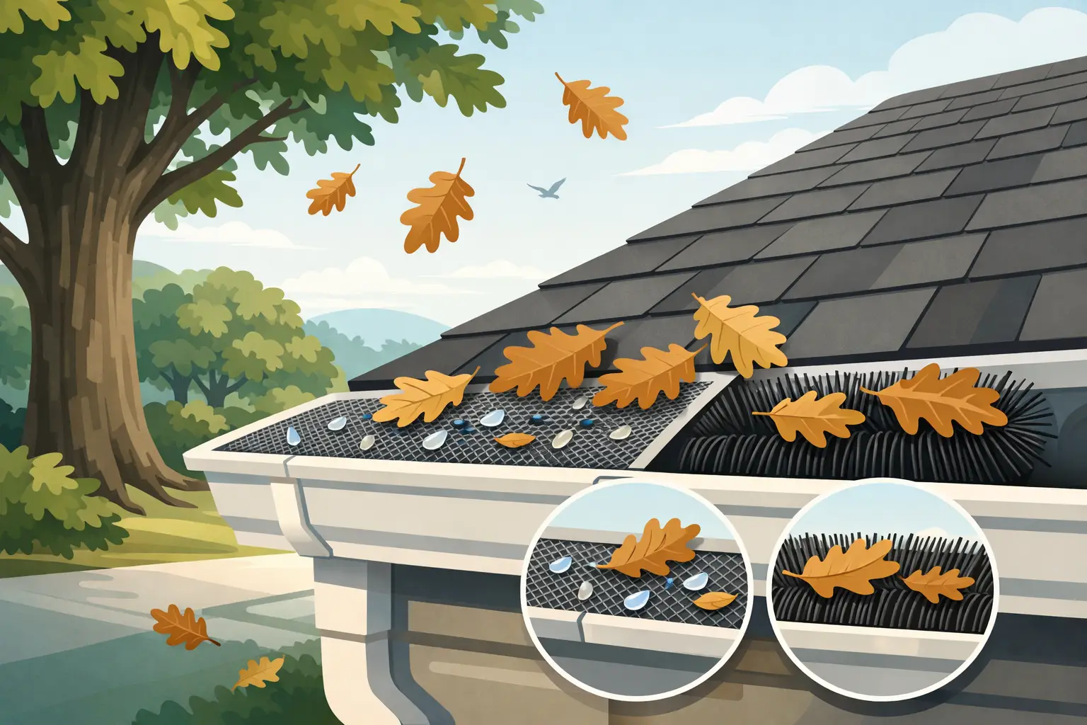 Best Gutter Guards for Oaks: What Works