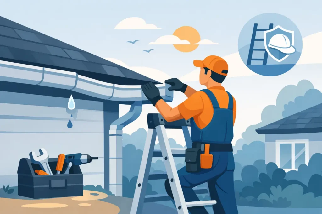 How to Fix Sagging Gutters Safely