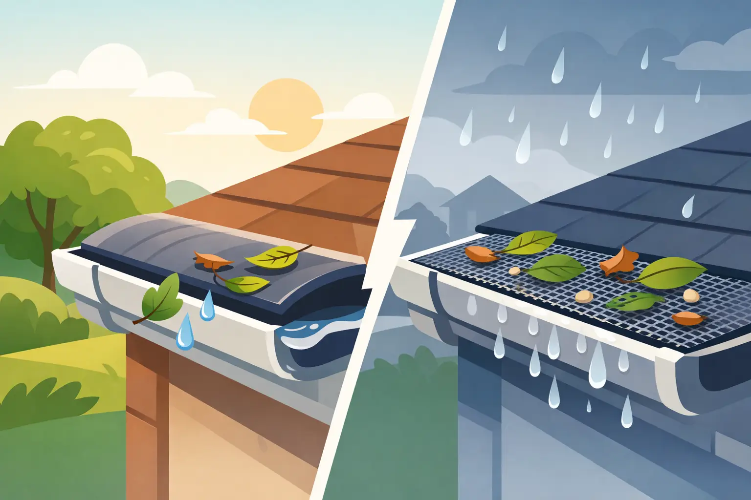Leaf Guards Versus Screens Comparison for Homes